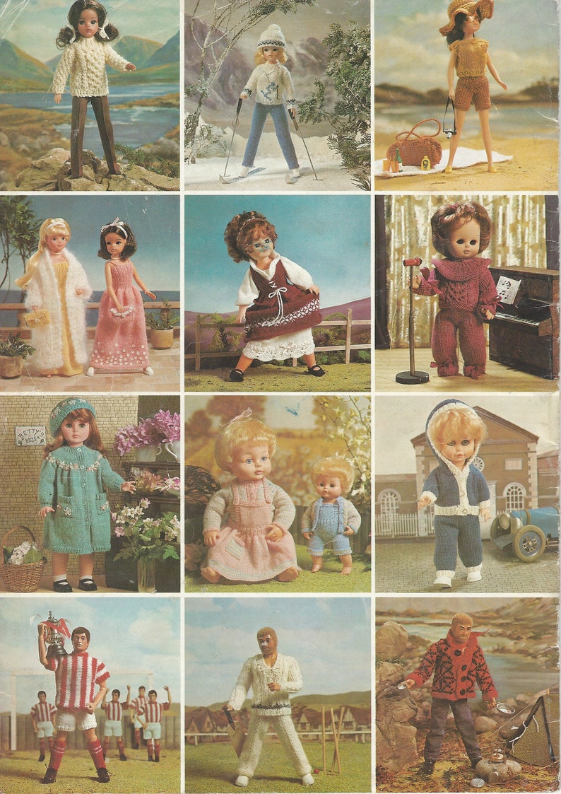 PDF Dolls Knitting Patterns Action Man Sindy Tiny Tears and Etsy UK
