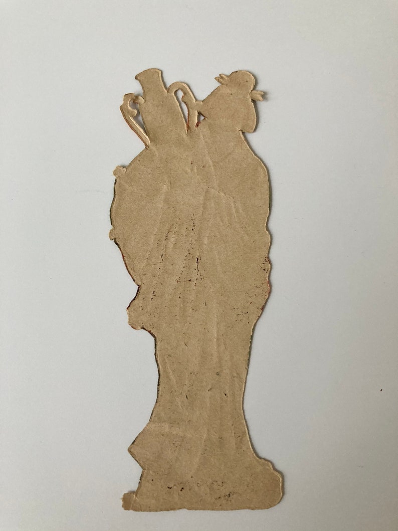 Antique Asian Victorian Paper Scrap