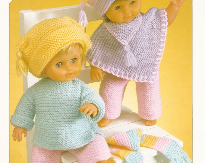 Vintage Dolls Knitting Pattern for 12 22 Inch Doll PDF Etsy UK