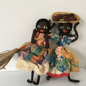 Vintage Black Dolls Stockinette Pipe Cleaner
