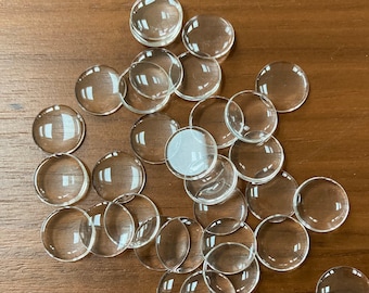 Blythe Eye Chips Blank Glass Chips 14mm for dolls and toys 6 chips 3 Pairs Blank Eye Chips