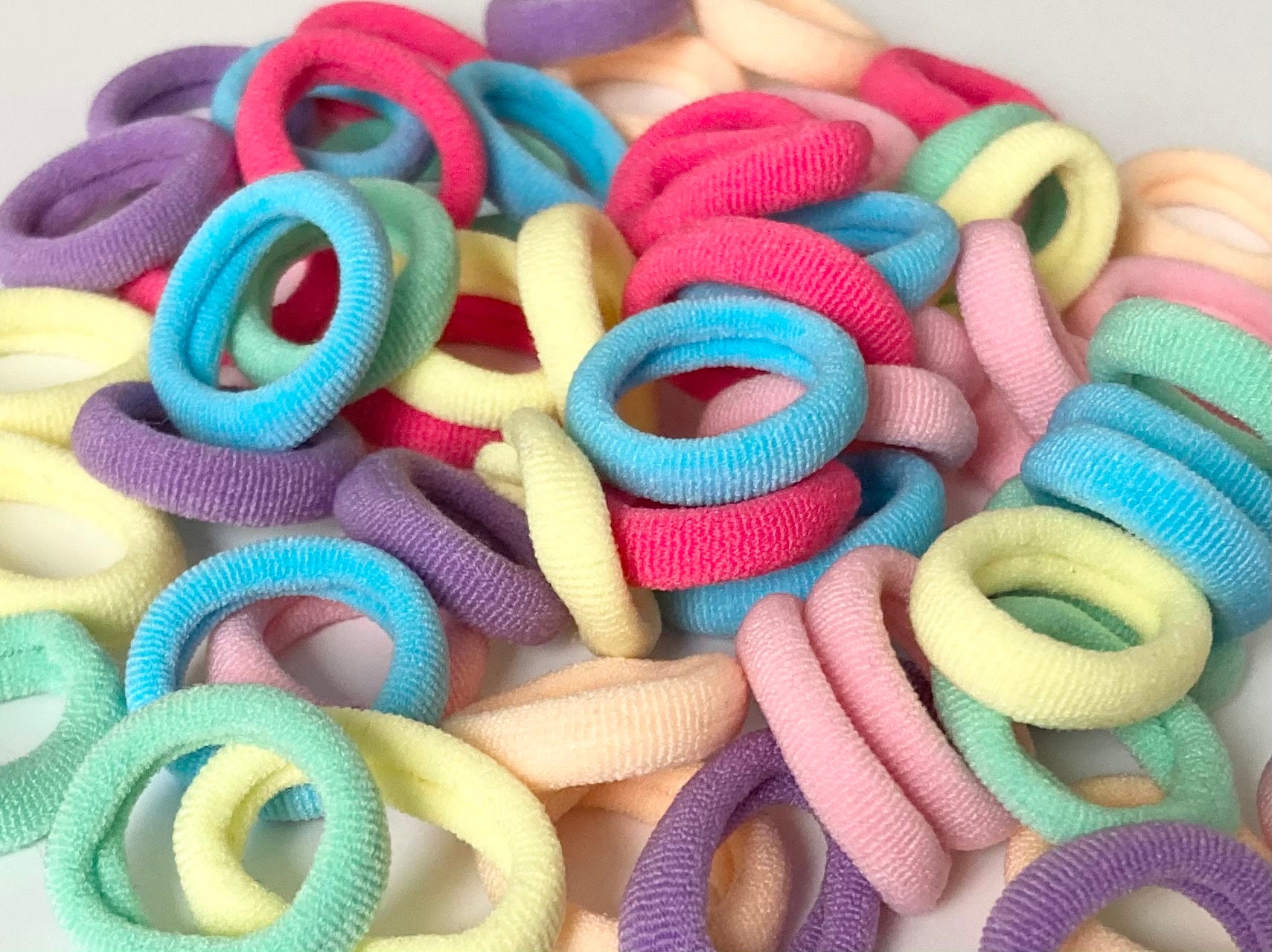 navjai Baby Girls Mini Elastic Soft Rubber Hair Bands for Kids 100 Piece Rubber  Band Price in India  Buy navjai Baby Girls Mini Elastic Soft Rubber Hair  Bands for Kids 100