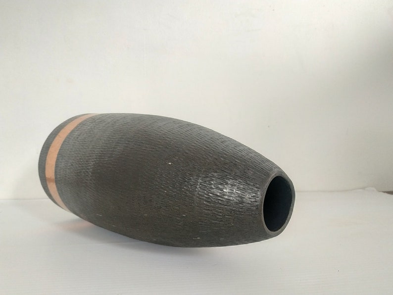 Hammered Black Copper Flower Vase Copper Jug Metal Flower Etsy