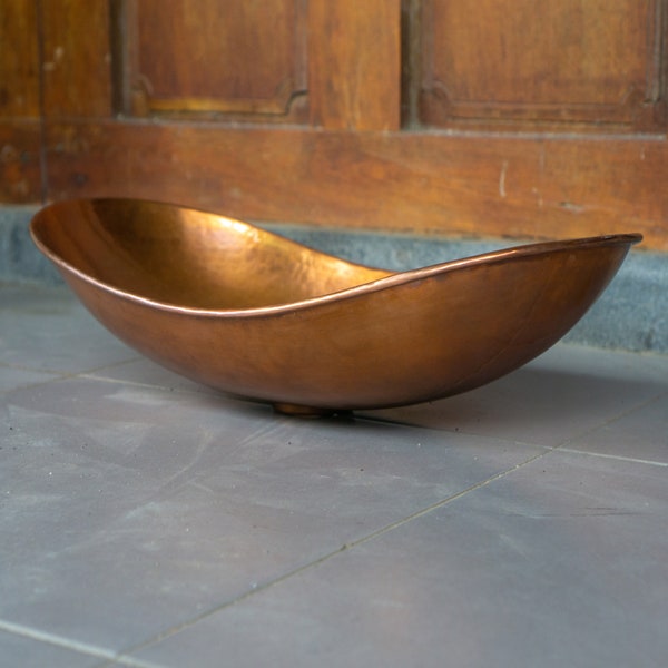 Copper Sink Basin- Copper Bathroom Vanity Sink - Copper Sink Kitchen cabinet - Copper Bowl Vessel Sink - Copper Kitchen Sink