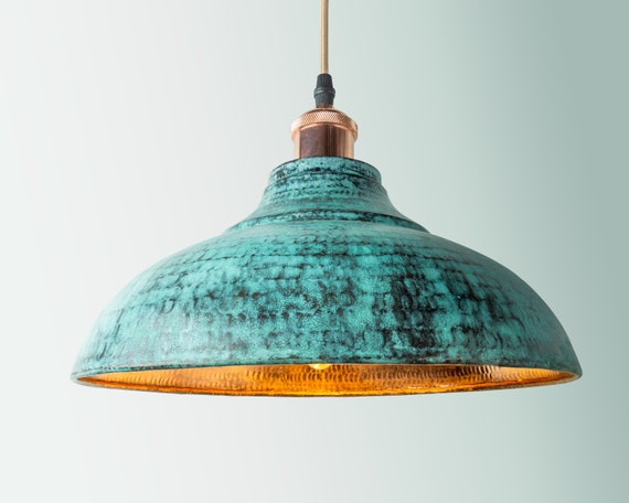 Oxidized Copper Lampshade Only, Kitchen Island Lampshades