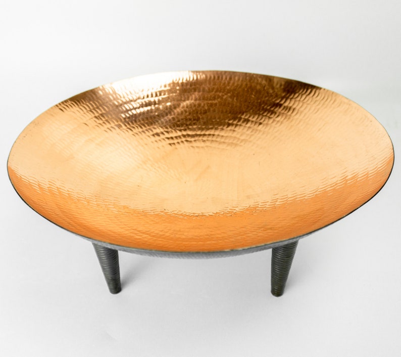 Hammered Copper Bowl Black Copper Decorative Bowl Handmade Etsy