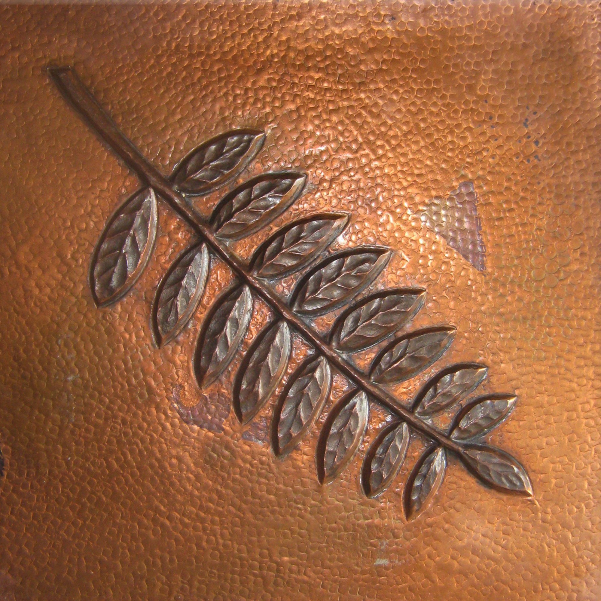 Kupfer Fliesen 4er Set Blätter Design Küchen Backsplash | Etsy