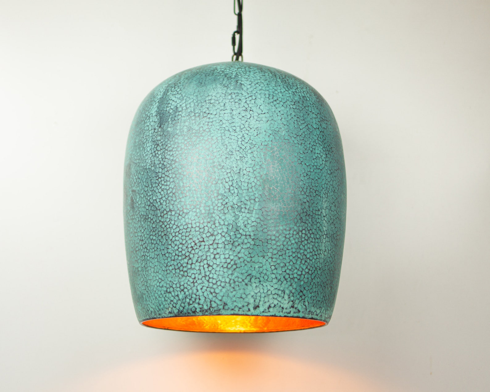 Oxidized Copper Pendant Light Copper Industrial Lighting Etsy