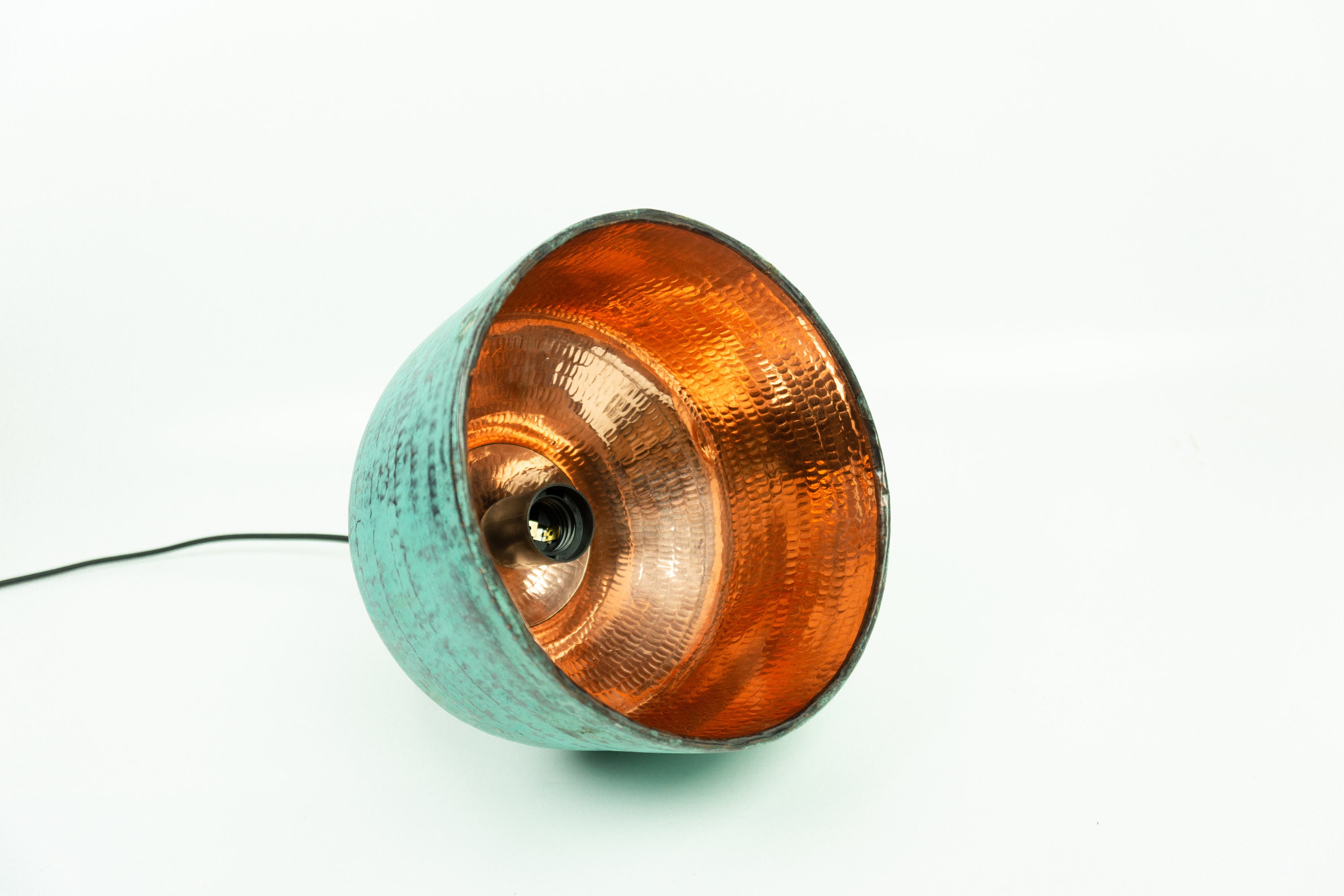 Oxidized Copper Pendant Lamp Shade Oxidized Copper Kitchen Etsy