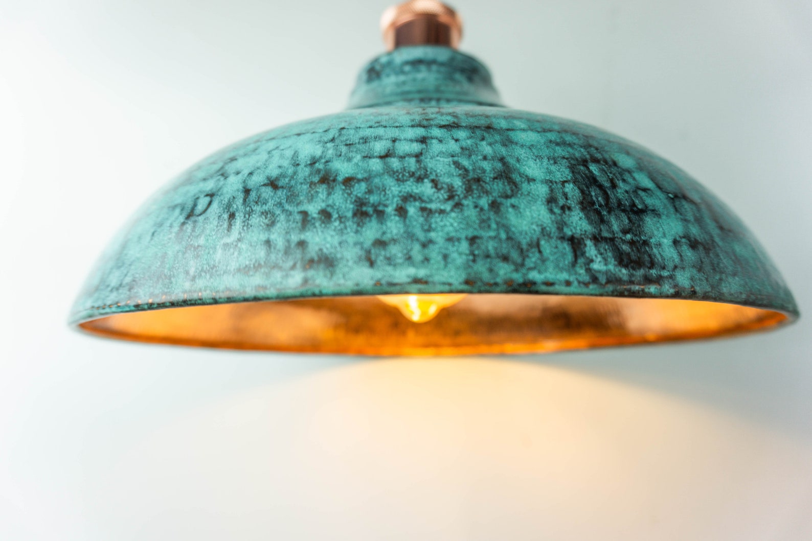 Oxidized Copper Lampshade Only Copper Industrial Lighting Copper