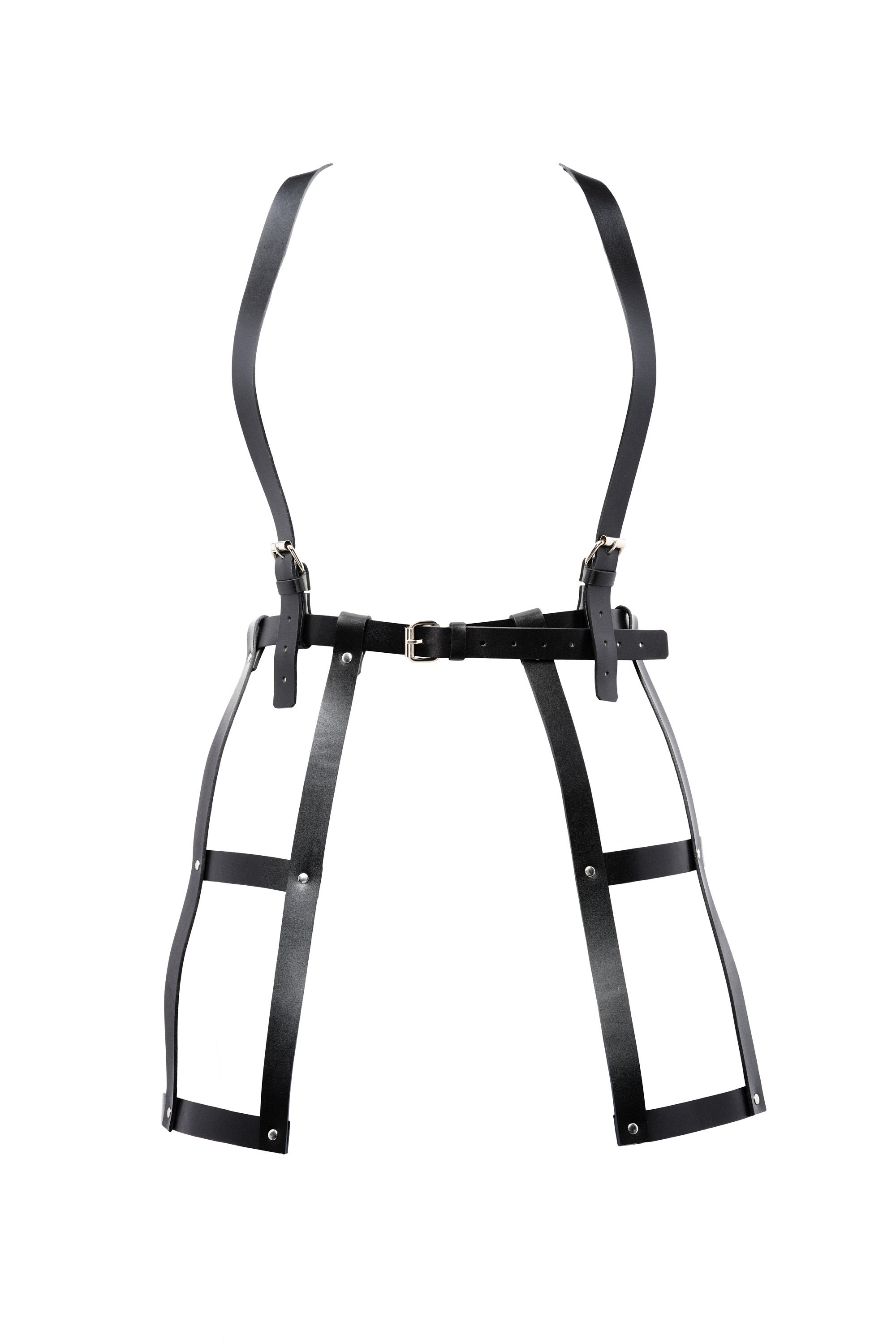 Leather Dress Harness Full Body Harness Leather Skirt Etsy