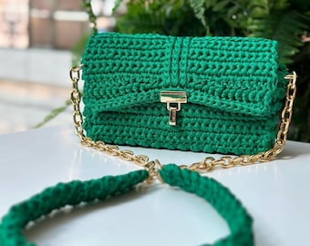 Crochet clutch purse Small Cross body bags for women Crochet handbag Knitting bag Ladies handbag Designer bag