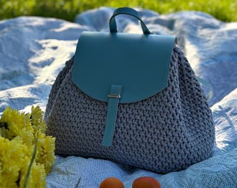 Crochet Backpack Pattern | Lissabon Rucksack Tutorial | Structured Crochet Bag Pattern PDF | DIY City Backpack Pattern | Modern Crochet PDF