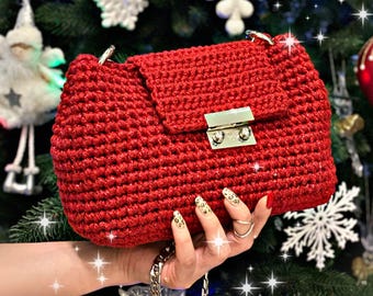 Gehäkelte Tasche Muster Crossbody Tasche Muster Gehäkelte Geldbörse Muster Bag PDF Muster Strickprojekt Strickmuster Anleitung