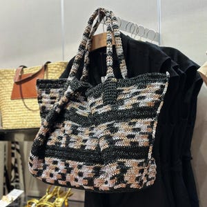 Crochet raffia bag tutorial, Summer bag PDF pattern, Crochet bag pattern, DIY Raffia purse class, Crochet handbag course, Beginner-friendly