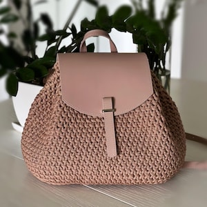 Crochet Backpack Pattern | Lissabon DIY Rucksack Tutorial | Handmade Travel Backpack | PDF Crochet Bag