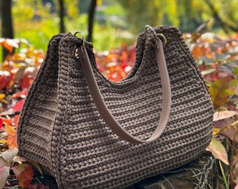 Crochet bag pattern | Shoulder bag pattern | Large bag pattern PDF | DIY crochet handbag | Crossbody crochet pattern tutorial | Madlen bag