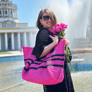 Crochet raffia bag tutorial, Summer bag PDF pattern, Crochet bag pattern, DIY Raffia purse class, Crochet handbag course, Beginner-friendly