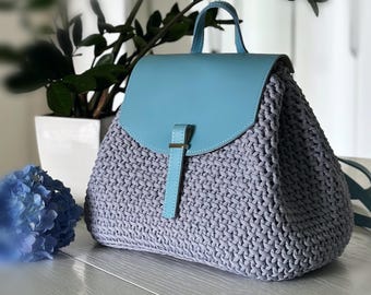 Crochet Backpack Pattern | Lissabon DIY Rucksack Tutorial | Crossbody Travel Bag | Summer Handmade Purse PDF