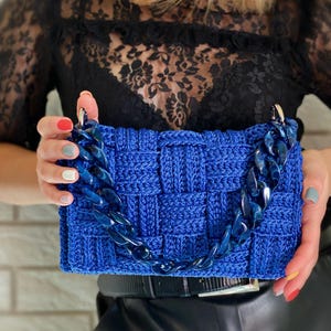 Crossbody bag pattern Crochet bag pattern Crochet purse pattern Bag pdf pattern Knitting bag pattern Knitting project bag pattern tutorial image 17