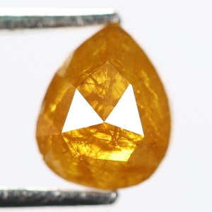 0.50 Ct, 5.4 X 4.4 X 2.4 MM, Pear Shape Orange Color Natural Loose Beautiful Diamond, Conflict Free Diamond, Fancy Diamond Jewelry, R1865
