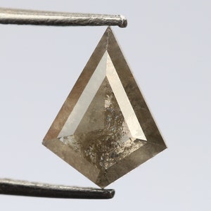 0.74 Ct, 8.2 X 6.3 X 2.1 MM, Kite Cut Grey Black Color Natural Loose Beautiful Diamond, Fancy Rustic Diamond, Real Diamond Jewelry, R350