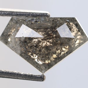 0.66 Ct, 5.4 X 8.6 X 2.1 MM, Pentagon Shape Grey Green Color Natural Loose Beautiful Diamond, Rustic Diamond, Use For Wedding Jewelry, R2735