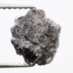 2.85 Ct, 8.5 X 7.3 X 5.9 MM, Natural Loose Black Color Raw Uncut Diamond I3 Clarity Rough Diamond For Birthday Gift, Antique Jewelry, R3599