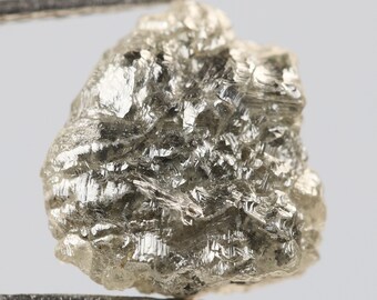 Diamante bruto não lapidado de cor cinza, 2,71 ct, 9,5 x 9,2 x 4,1 mm, diamante natural solto, ideal para fabricação de joias, diamante livre de conflitos, R1317