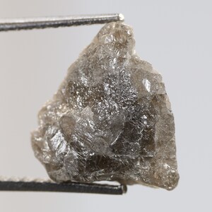 3.14 Ct, 10.7 X 9.8 X 4.2 MM, Grey Color Raw Uncut Diamond Natural Loose Rough Diamond, Raw Diamond Jewelry, Huge Collection, Gifts, R2307