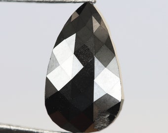 1.63 Ct, 10.6 X 6.3 X 2.5 MM, Pear Shape Black Color Loose Beautiful Diamond, Use For Making Jewelry, Real Diamond, Huge Collection, R1027