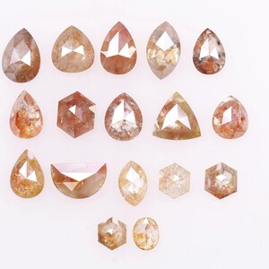 4.37 Ct, 5.4 X 3.8 X 2.2 MM, Mix Shape Fancy Peach Color Natural Loose Beautiful Diamond For Wedding Jewelry | Personalized Gifts | R4194