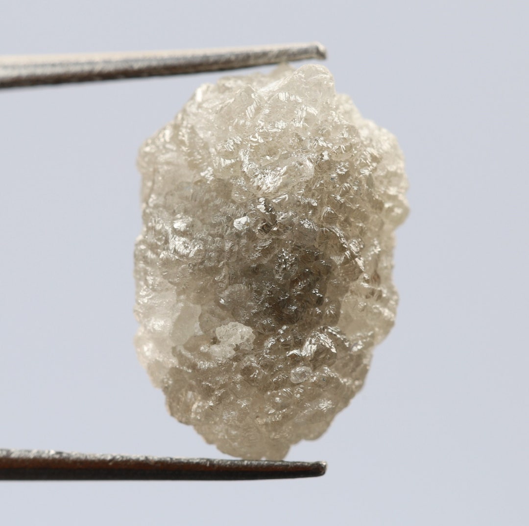 5.97 Ct, 13.5 X 9.2 X 6.1 MM, Grey Color Raw Uncut Diamond Natural