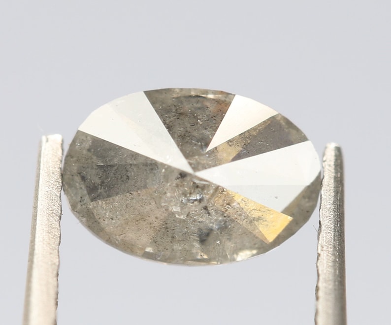 0.63 Ct 6.3 X 4.3 X 3.2 MM Oval Cut Grey Color Natural Loose Beautiful Diamond Brilliant Cut Diamond,Rustic Diamond,Sparkling Diamond,R495
