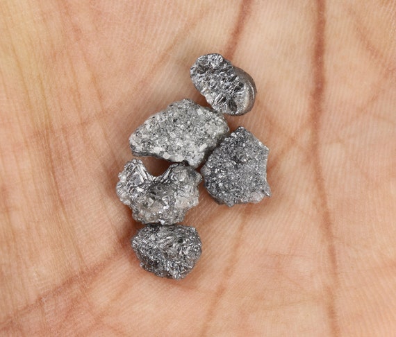 10.9 Ct, 12.1 X 8.5 X 3.5 MM, Black Color Raw Uncut Diamond