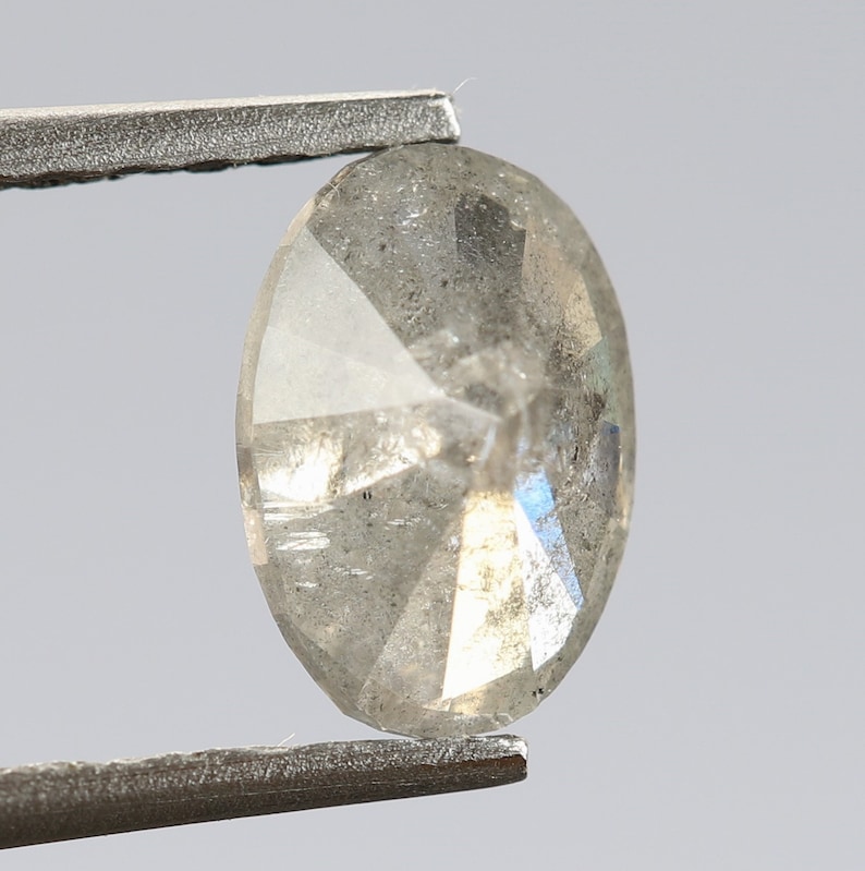 0.63 Ct 6.3 X 4.3 X 3.2 MM Oval Cut Grey Color Natural Loose Beautiful Diamond Brilliant Cut Diamond,Rustic Diamond,Sparkling Diamond,R495