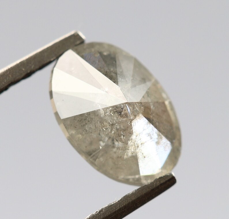 0.63 Ct 6.3 X 4.3 X 3.2 MM Oval Cut Grey Color Natural Loose Beautiful Diamond Brilliant Cut Diamond,Rustic Diamond,Sparkling Diamond,R495