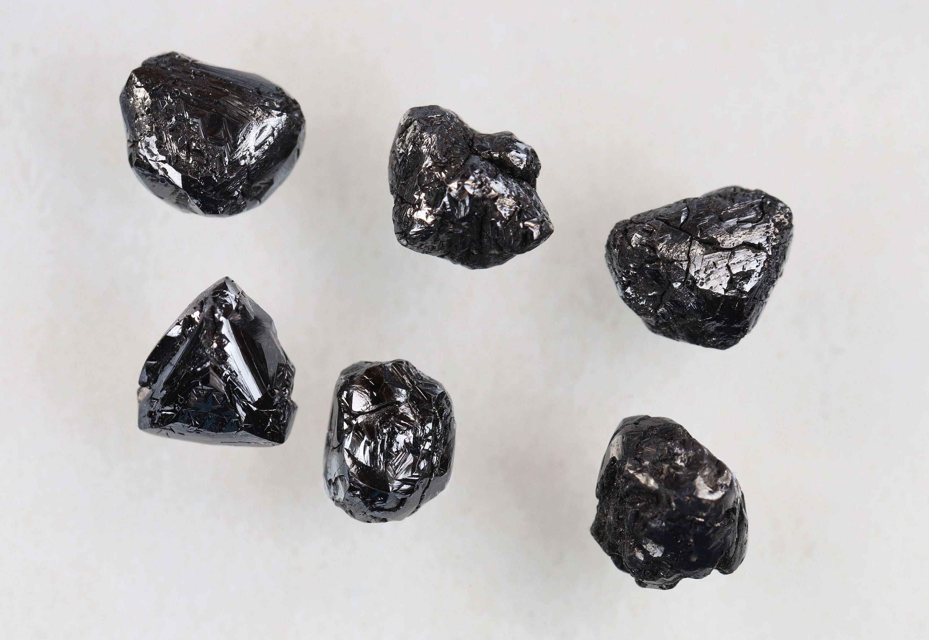 8.16 Ct, 7.0 X 5.9 X 4.0 MM, Black Color Raw Uncut Diamond Loose