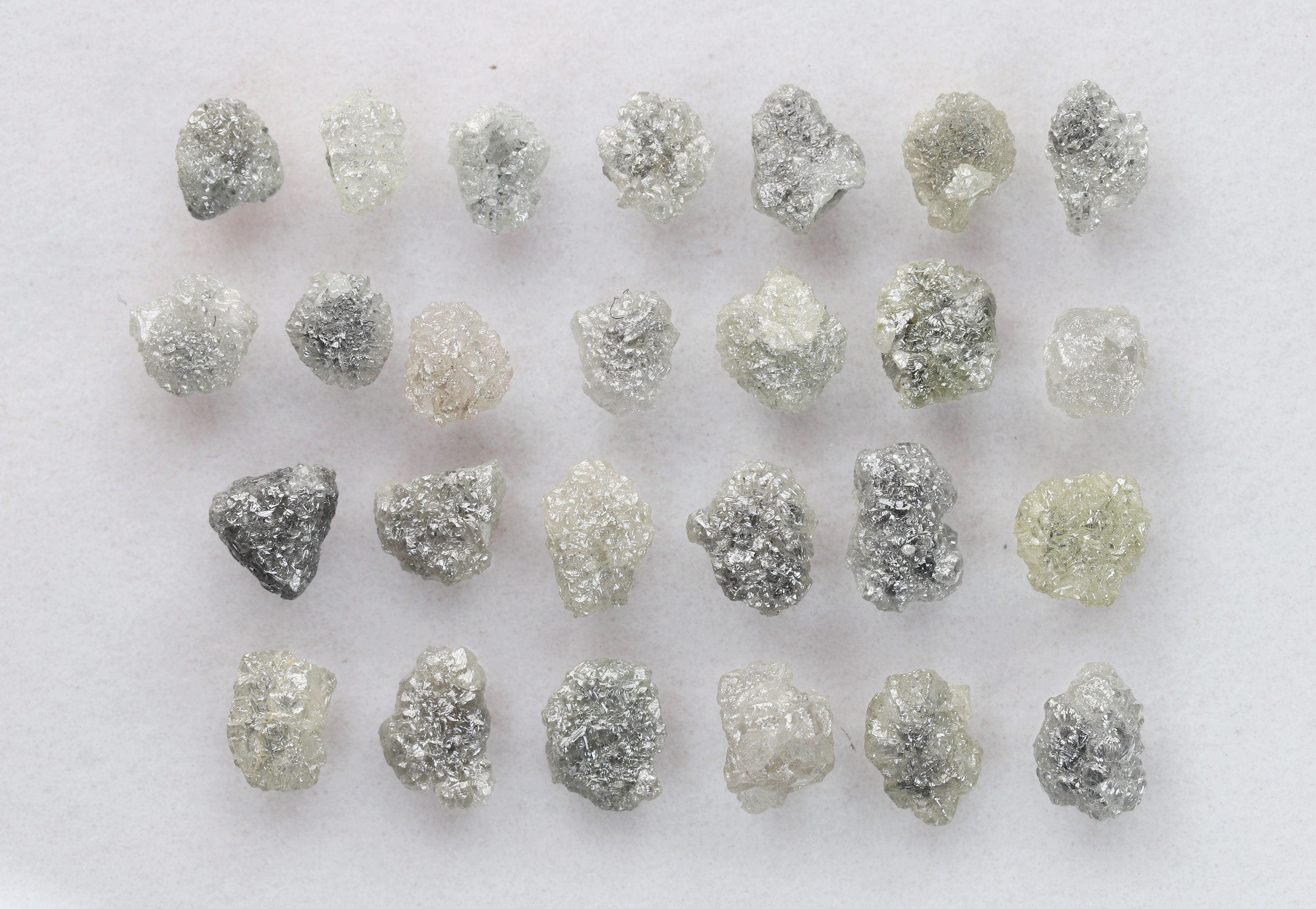 21.99 Ct, 7.9 X 5.5 X 3.1 MM, Grey Color Raw Uncut Diamond Natural