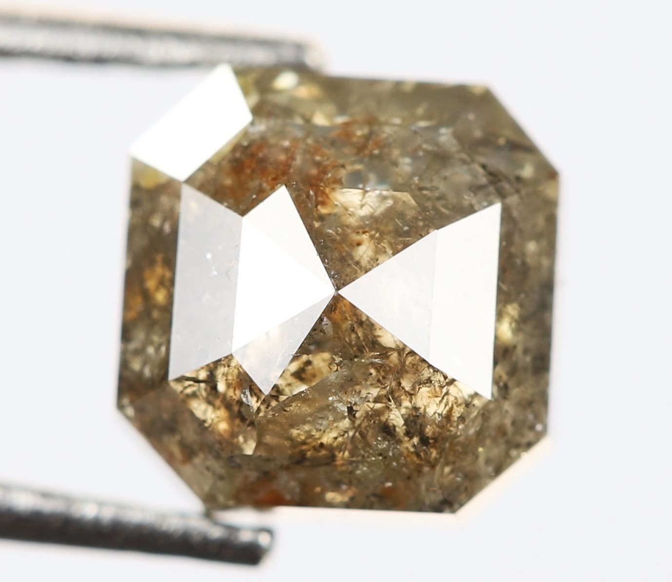 1.13 Ct 5.3 X 5.2 X 3.5 MM Emerald Cut Brown Color Natural Etsy