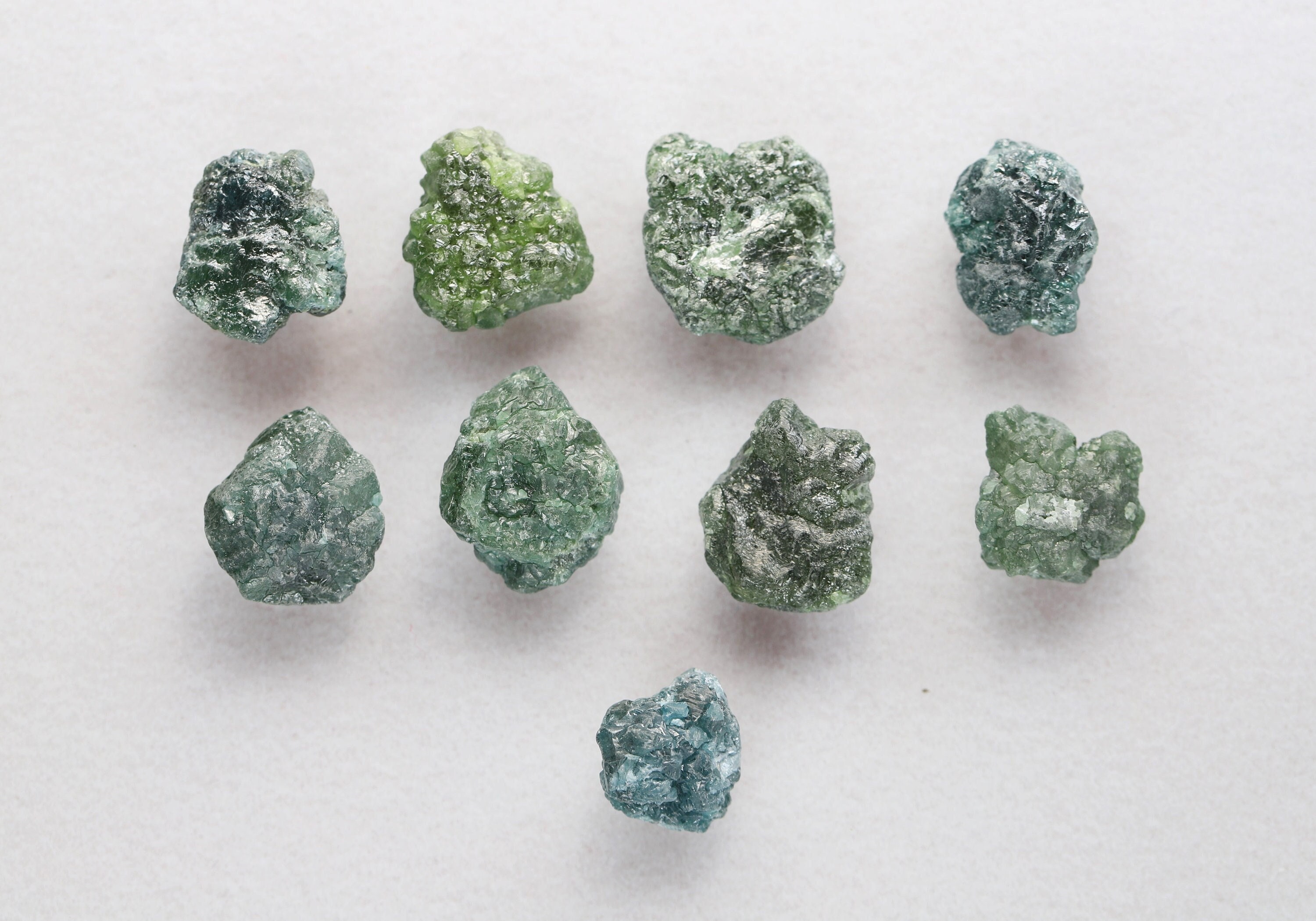 23.67 Ct, 11.7 X 10.3 X 3.2 MM, Green Blue Color Raw Uncut Diamond