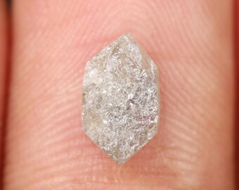 1.36 Ct, 8.9 X 5.2 X 3.1 MM, Gray Color Rough Hexagon Shape