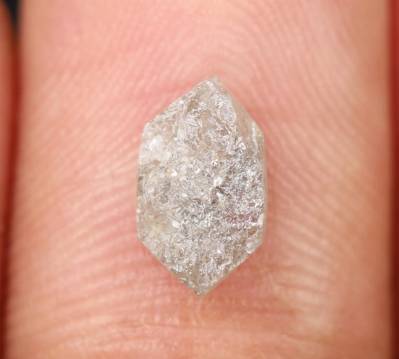 1.36 Ct, 8.9 X 5.2 X 3.1 MM, Gray Color Rough Hexagon Shape