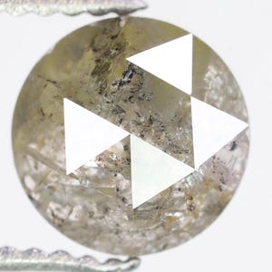 1.53 Ct, 7.1 X 3.1 MM, Natural Green Color Round Shape Rose Cut Stone | Handmade Jewelry Designer Diamond For Custom Ring Making | R4454