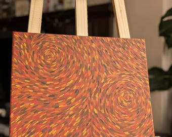 Abstract Acrylic Canvas Painting