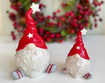 Red Christmas Santa Gonk Ornaments