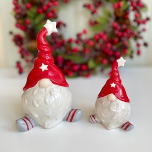 Red Christmas Santa Gonk Ornaments