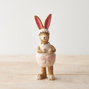 Speckled Easter Egg Bunny Rabbit Ornament