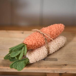 Decorative Fabric Carrot Bunch Easter Decorations