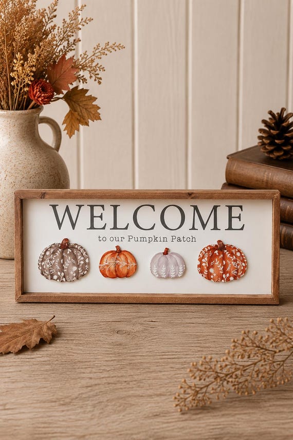 Welcome to Our Pumpkin Patch Autumn Sign